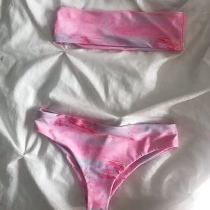 Pastel pink bikini